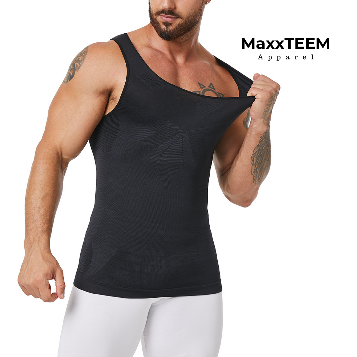 MaxxTEEM Seamless Gynecomastia Chest Compression Shirt