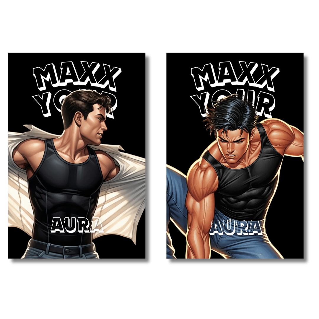 MaxxTEEM Superhero Stickers x2